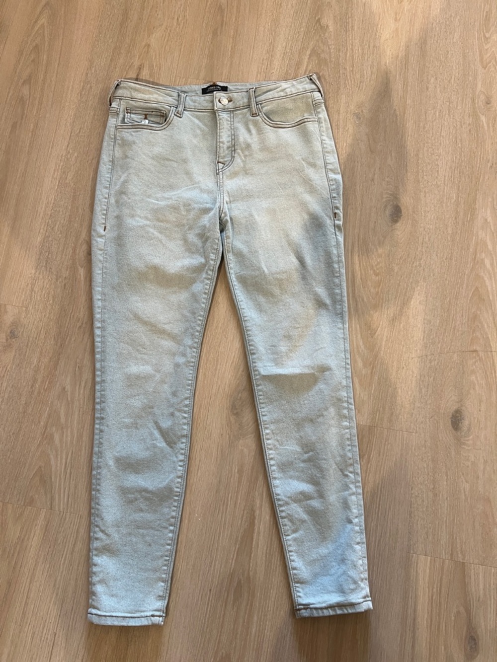 True Religion Jennie Curvy Skinny Jeans Light Blue Sz 31